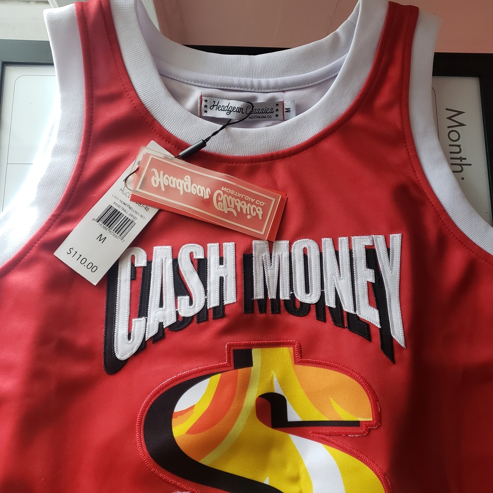 Cash Money Red Basketball Jersey - Men